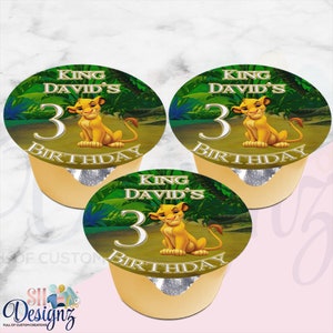 Lion King Applesauce Labels- Lion King Birthday Party- Lion King Party Favors- Lion King- Printed -