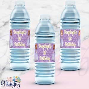 Sofia the First Water Bottle Labels, Sofia the First, Sofia the First Birthday Party, Sofia the First Birthday, Sofia the First Party