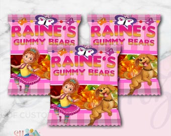 Fancy Nancy Birthday Party Gummy Bear ( digtial )