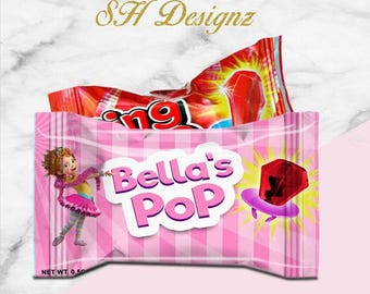 Fancy Nancy Birthday Ring Pop Favors - ( Digital)