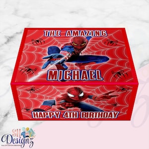 Spiderman Shoe Box - Etsy