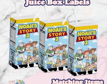 Toy Story Juice Labels, Toy Story Birthday Party, Toy Story Labels Stickers, Toy Story Birthday