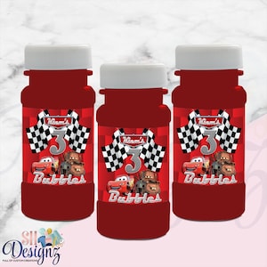 Cars Birthday Bubbles-Cars Birthday Party- Cars Birthday Favors- Cars