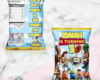 Toy Story Birthday Party Chip Bags, Toy Story Birthday Party Favors treats labels, Toy story 3, Toy Story 2