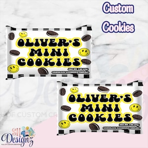 ONE HAPPY DUDE Birthday Cookies | 1st Birthday Party Favors | Smiley Face Birthday Labels | Happy Dude, Retro Party