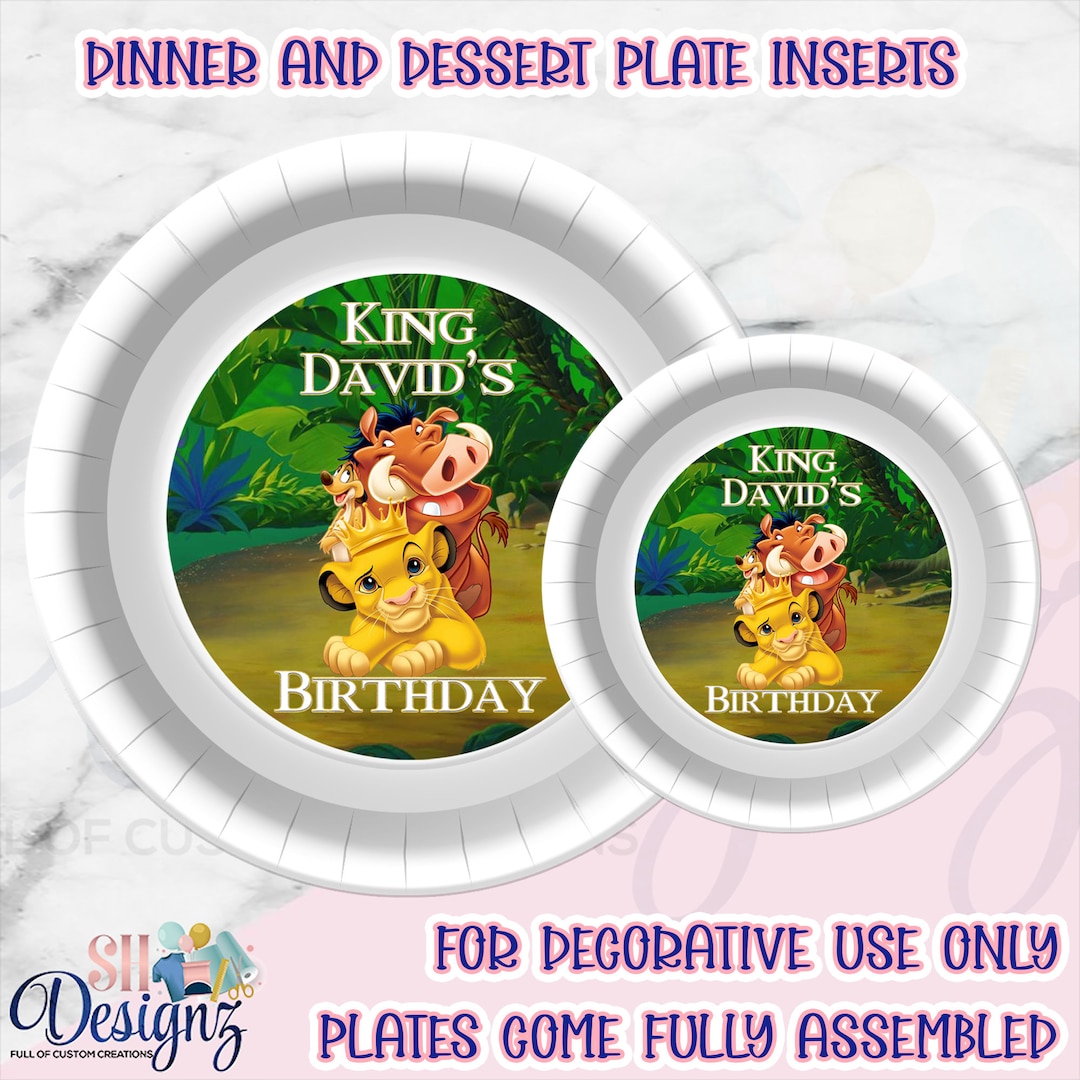 Lion King Plates, Lion King Birthday Party Plates Lion King Plates in