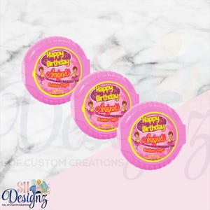 Fancy Nancy Birthday Party Bubble Gum Candy Party Favors Treats, Fancy Nancy Clancy
