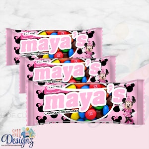 Minnie Mouse Boutique Birthday Party Candies, Minnies Bowtique, minnie mouse party favors Party Treats Favors, Minnie Mouse Party Favor