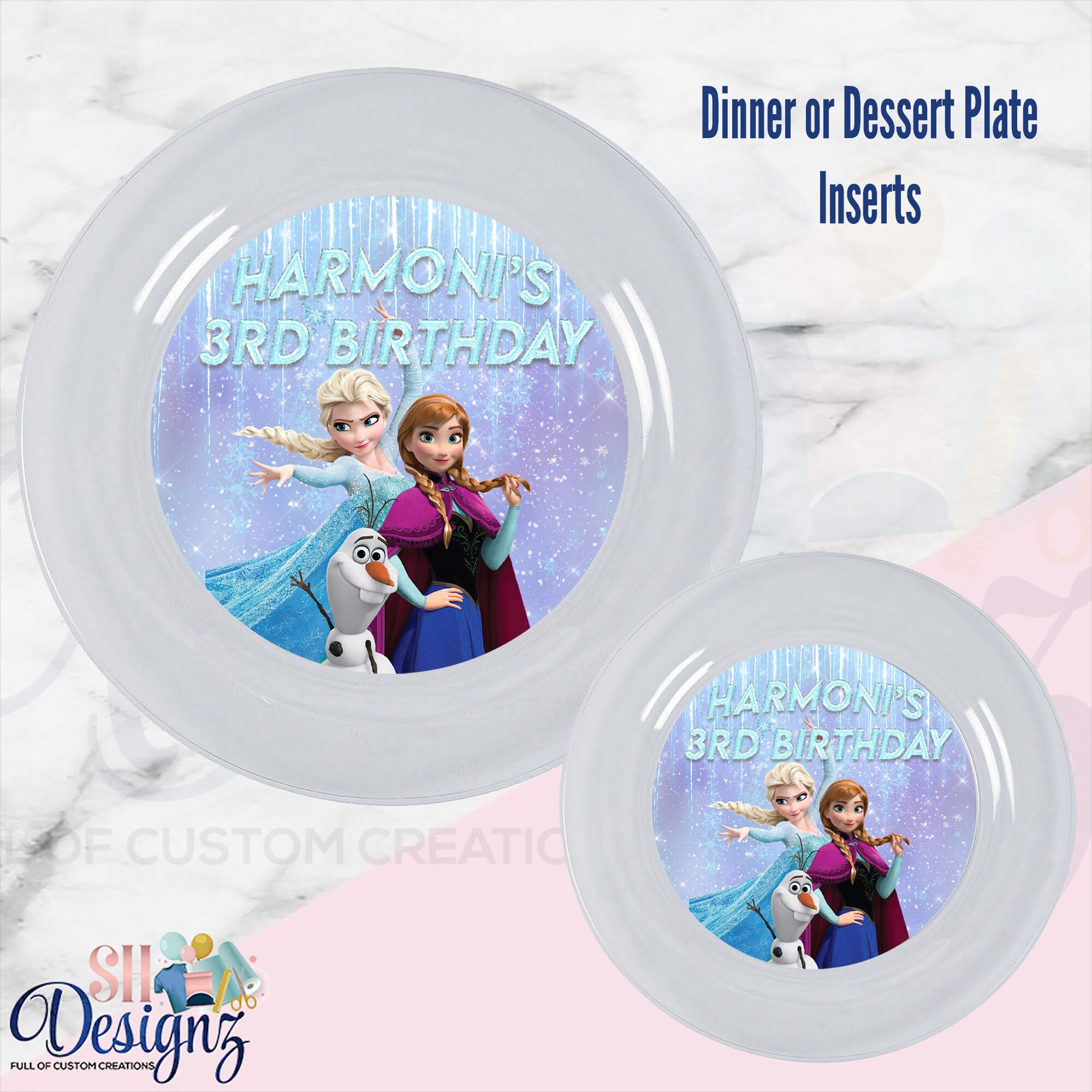 Frozen Birthday Party Plates Frozen 2 Frozen 2 Birthday Frozen Treats Frozen 2 Favors Elsa Anna Olaf