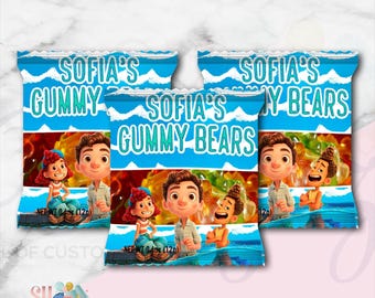 Luca Birthday Party Gummy Bears Wrappers ( Digital)