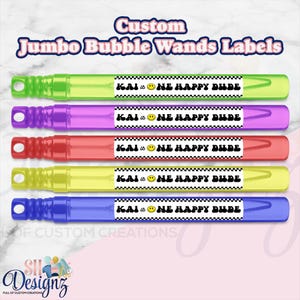 ONE HAPPY DUDE Birthday Bubble Labels| 1st Birthday Party Favors | Smiley Face Birthday Labels | Happy Dude party favor, Retro Party