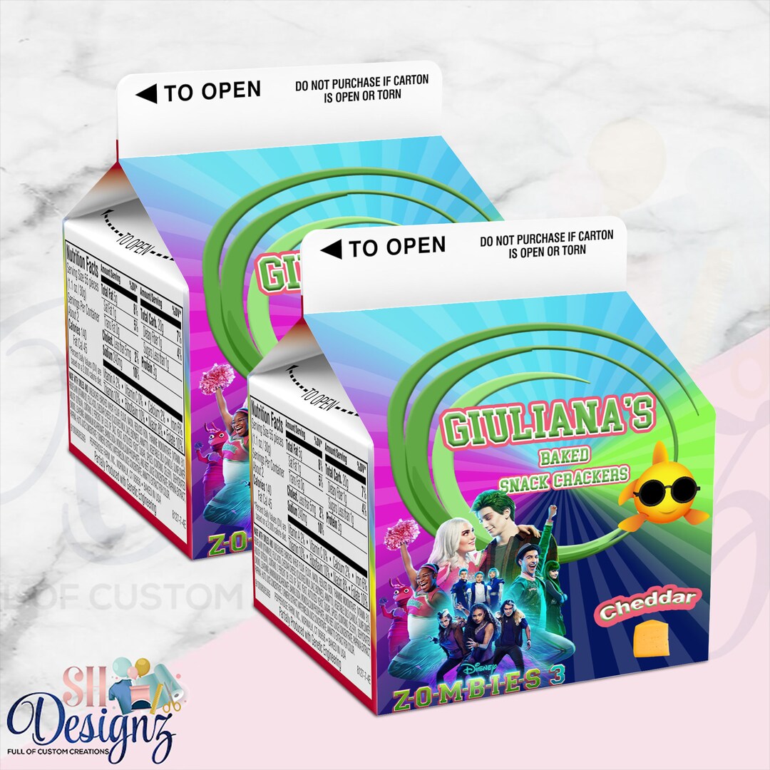 Zombies 3 Birthday Party Cracker Box , Zombies 3, Zombies Theme