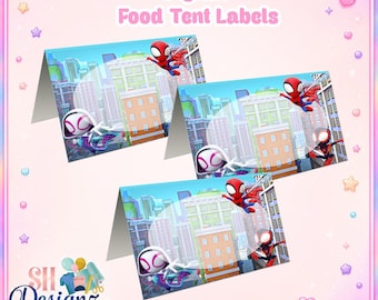 Cartes de table Spidey et ses amis extraordinaires