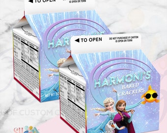 Frozen Birthday Party Crackers, Frozen 2, Frozen 2 Birthday, Frozen Treats, Frozen 2 Favors, Elsa, Anna, Olaf