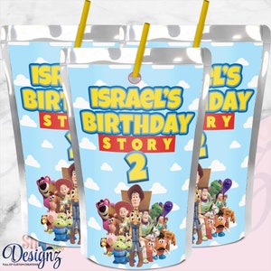 Toy Story Drink Labels, Toy StoryBirthday Party, Toy Story Labels Stickers
