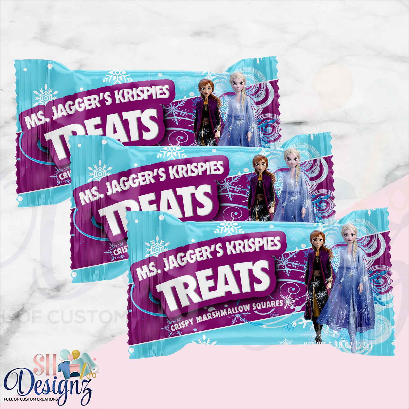 Frozen 2 Birthday Party Marshmallow Treats Frozen 2 Frozen 2 Etsy