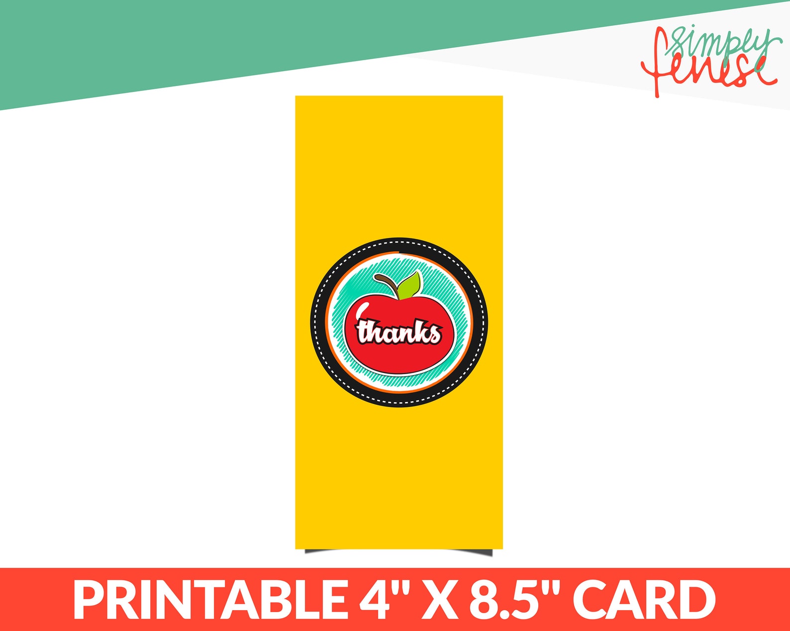Printable Greeting Card 4 X 8.5 Blank Teacher - Etsy