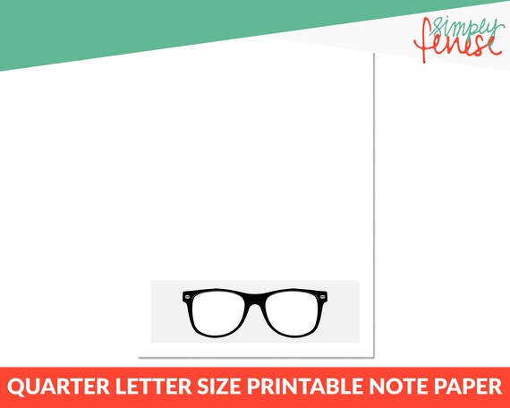 Printable Notepaper Quarter Letter Size Daily to Do List | Etsy