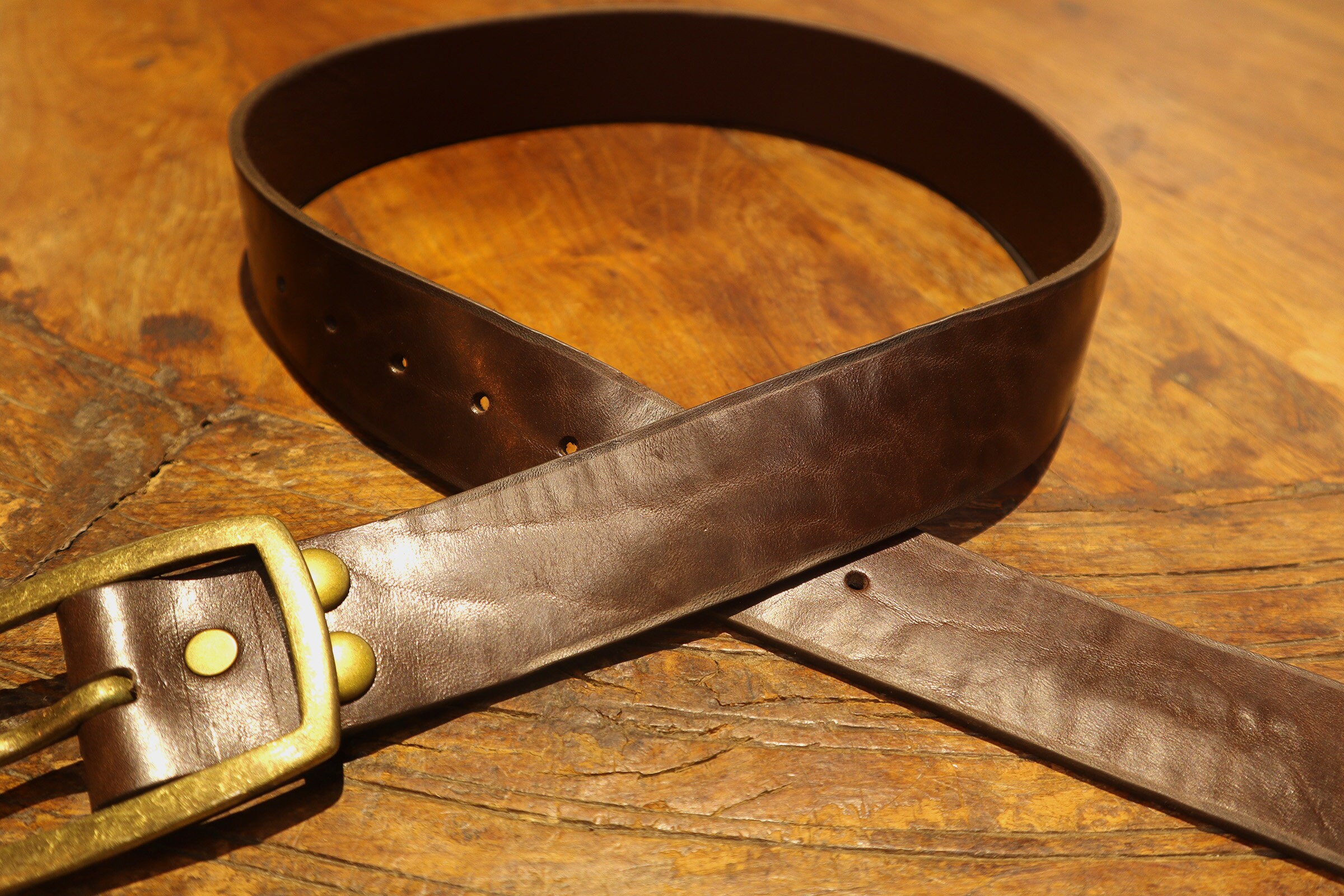 Cowboy Leather Belt Brown Leather Belt Etsy
