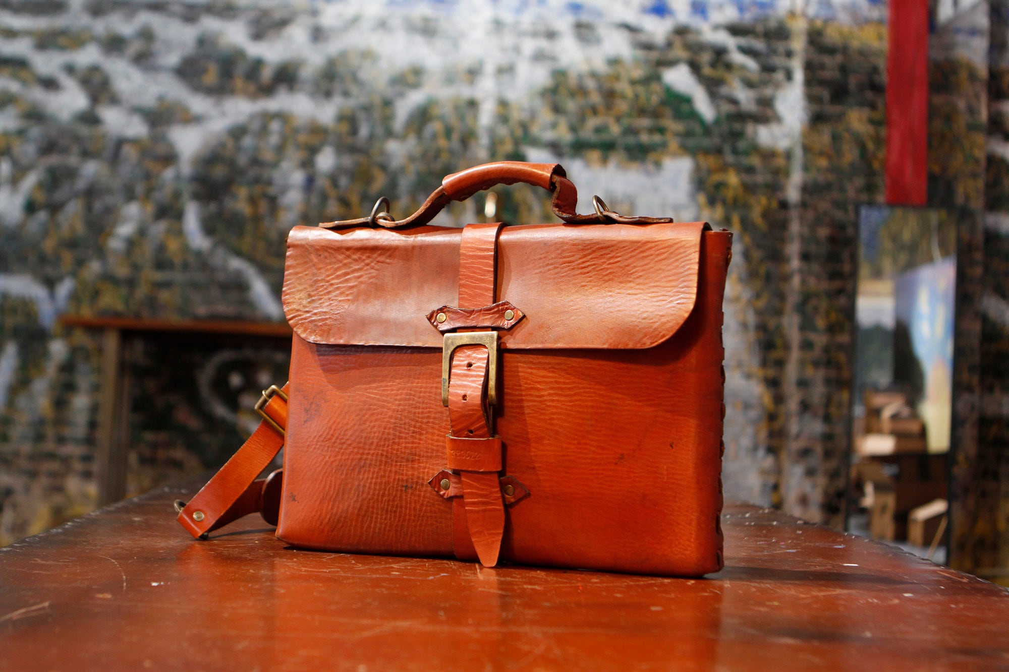 small leather briefcases