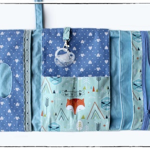 Diaper bag / diaper bag for on the go little fox blue-turquoise large image 2