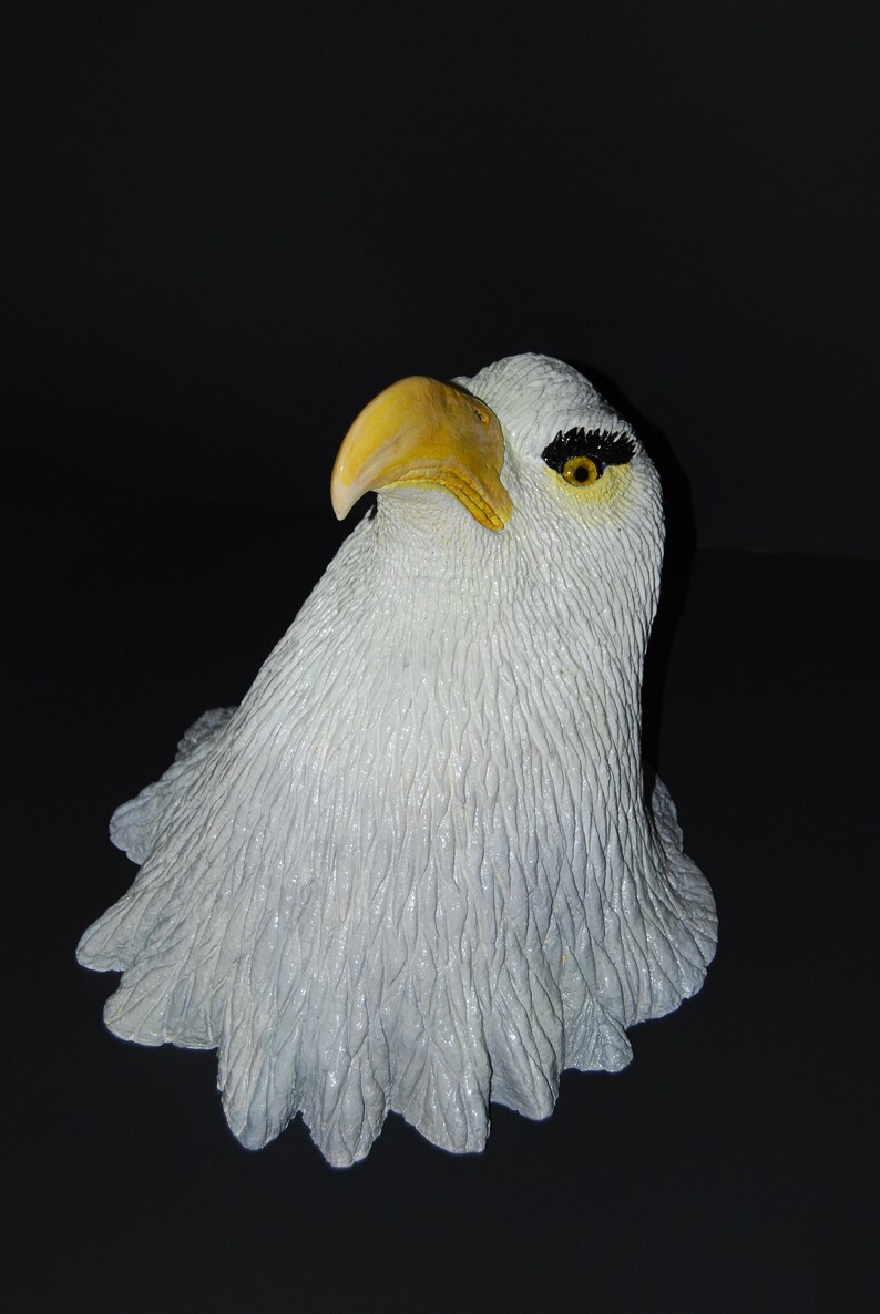Handmade Paper Mache Bald Eagle Sculpture Etsy UK