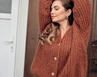 【即納】RADIANT Mohair cardigan 1c98fdf187c2e44b5327bcfdbc9682