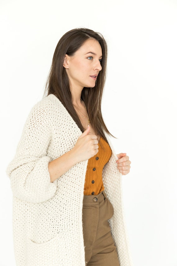 KnotoWear Oversized Sweater, Chunky Cardigan, Long Cardigan, Oversized Cardigan, Alpaca Sweater, Chunky Knit Cardigan, Chunky Sweater, Boho Cardigan