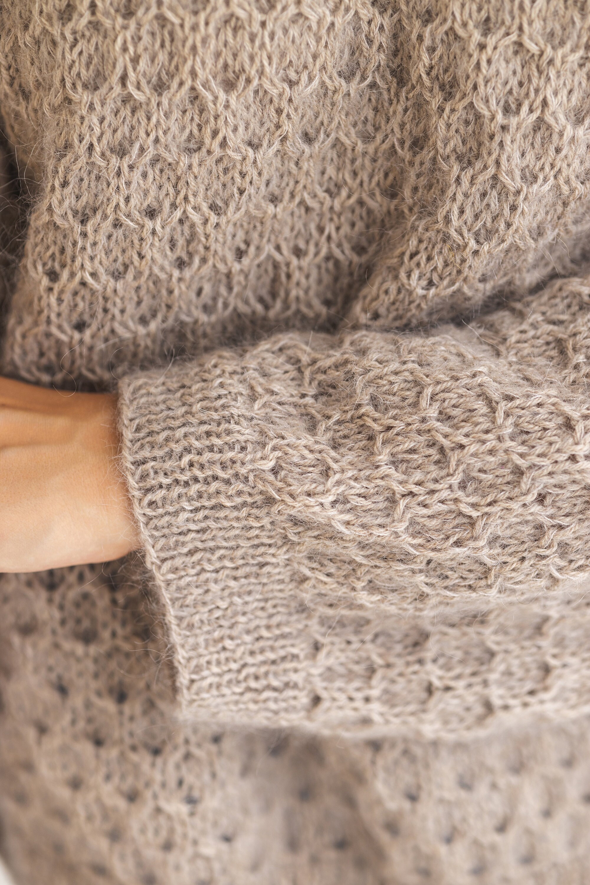 トップス andmary Fluffy loose knit beige andmary Fluffy loose knit beige（Fluffy loose knit）