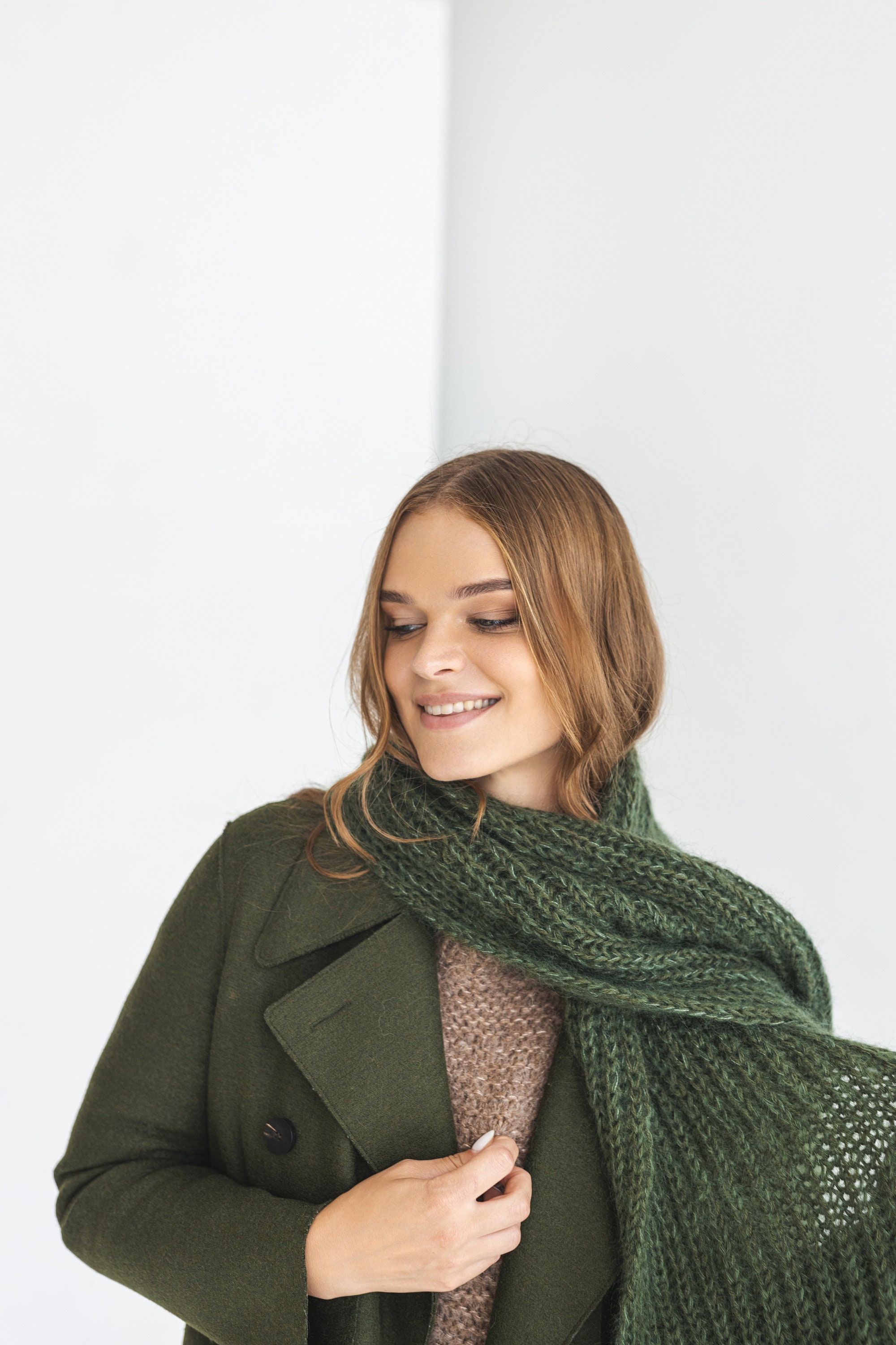 MOHAIR SCARF (GREEN) – ELYSIAN