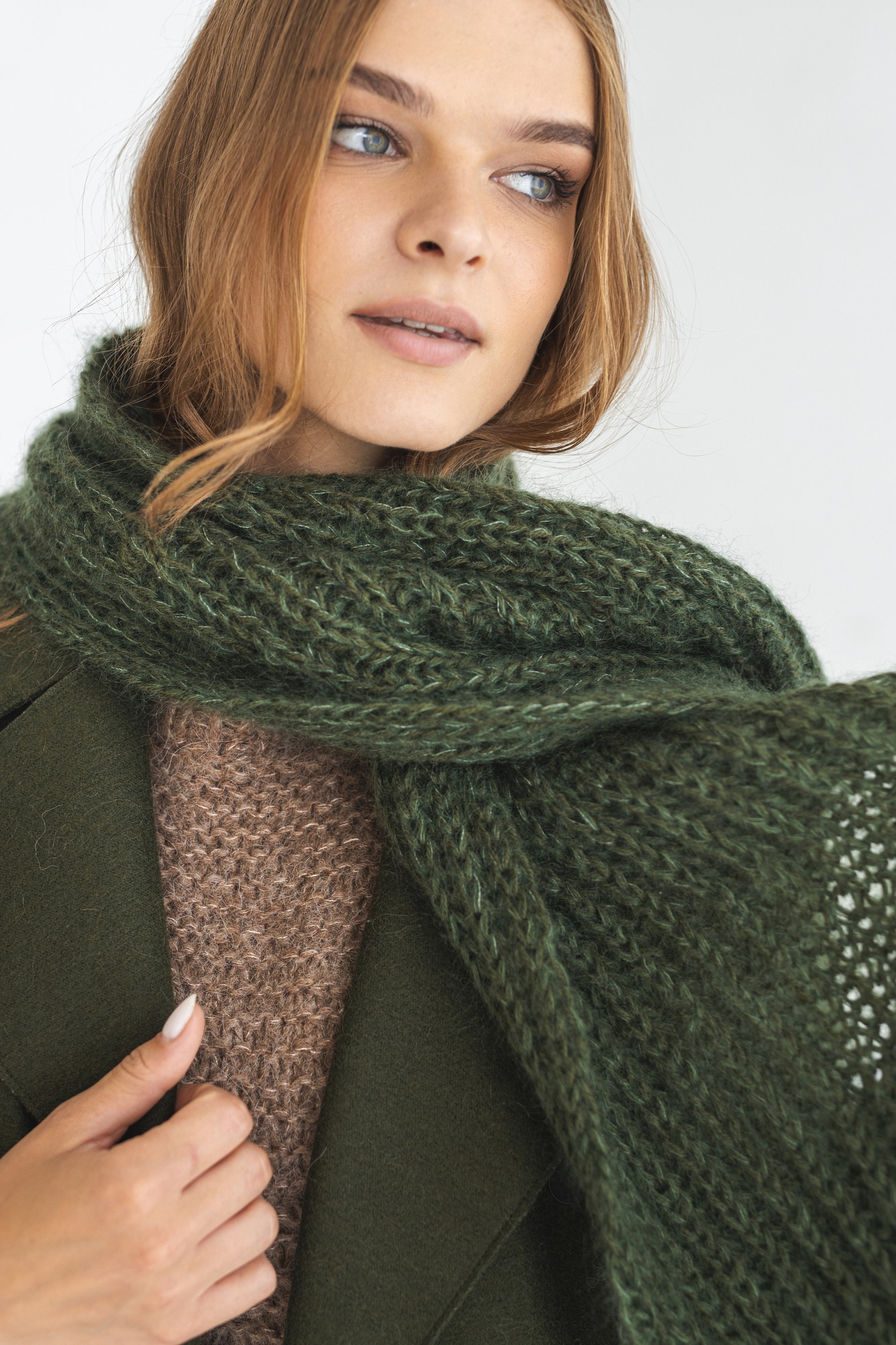 MOHAIR SCARF (GREEN) – ELYSIAN
