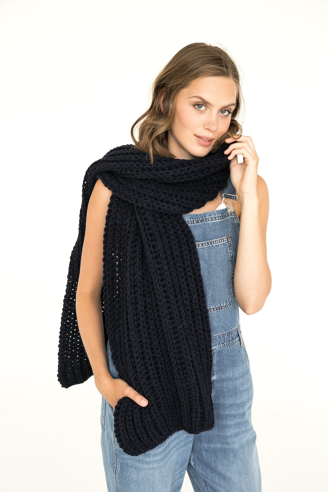 Alpaca Scarf, Wool Scarf, Knit Scarf, Oversize Scarf, Chunky Scarf ...
