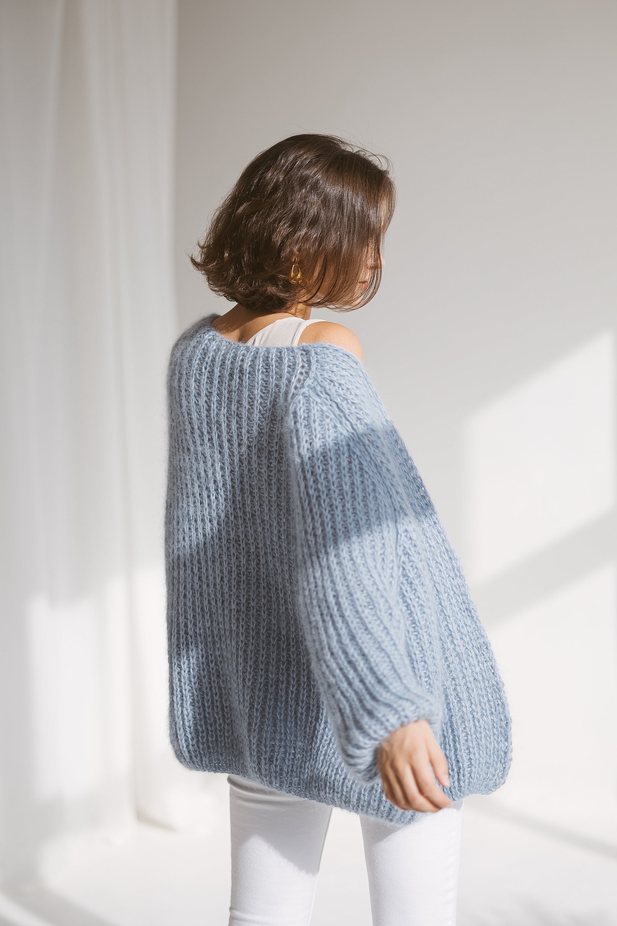 Light Blue Cable Knit Mohair Cardigan, Oversized Sky Blue Sweater, Chunky Knit Alpaca Cardigan, Open Front Loos Knit Cardigan, Strickjacke - Etsy Light Blue Cable Knit Mohair Cardigan, Oversized Sky Blue Sweater, Chunky Knit Alpaca Cardigan, Open Front Loos Knit Cardigan, Strickjacke - Etsy