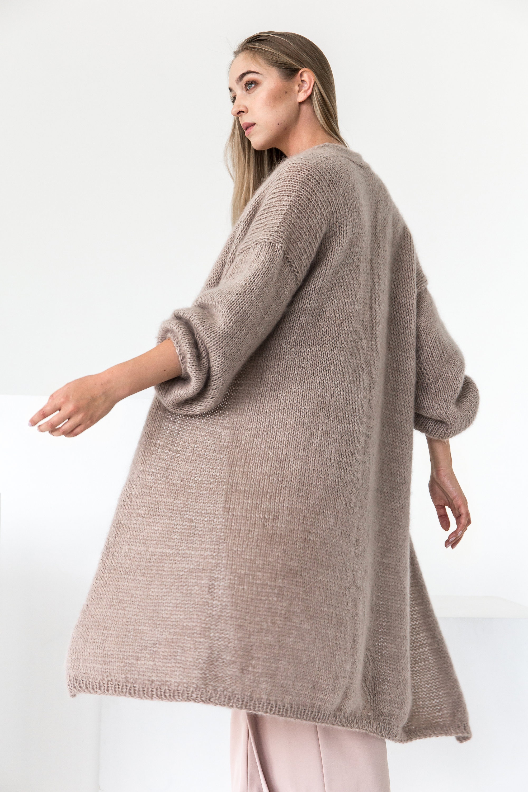 新品 ATON MOHAIR SHAGGY OVERSIZED CARDIGAN WOOL ALPACA MOHAIR | OVERSIZED CARDIGAN – ATON | エイトン
