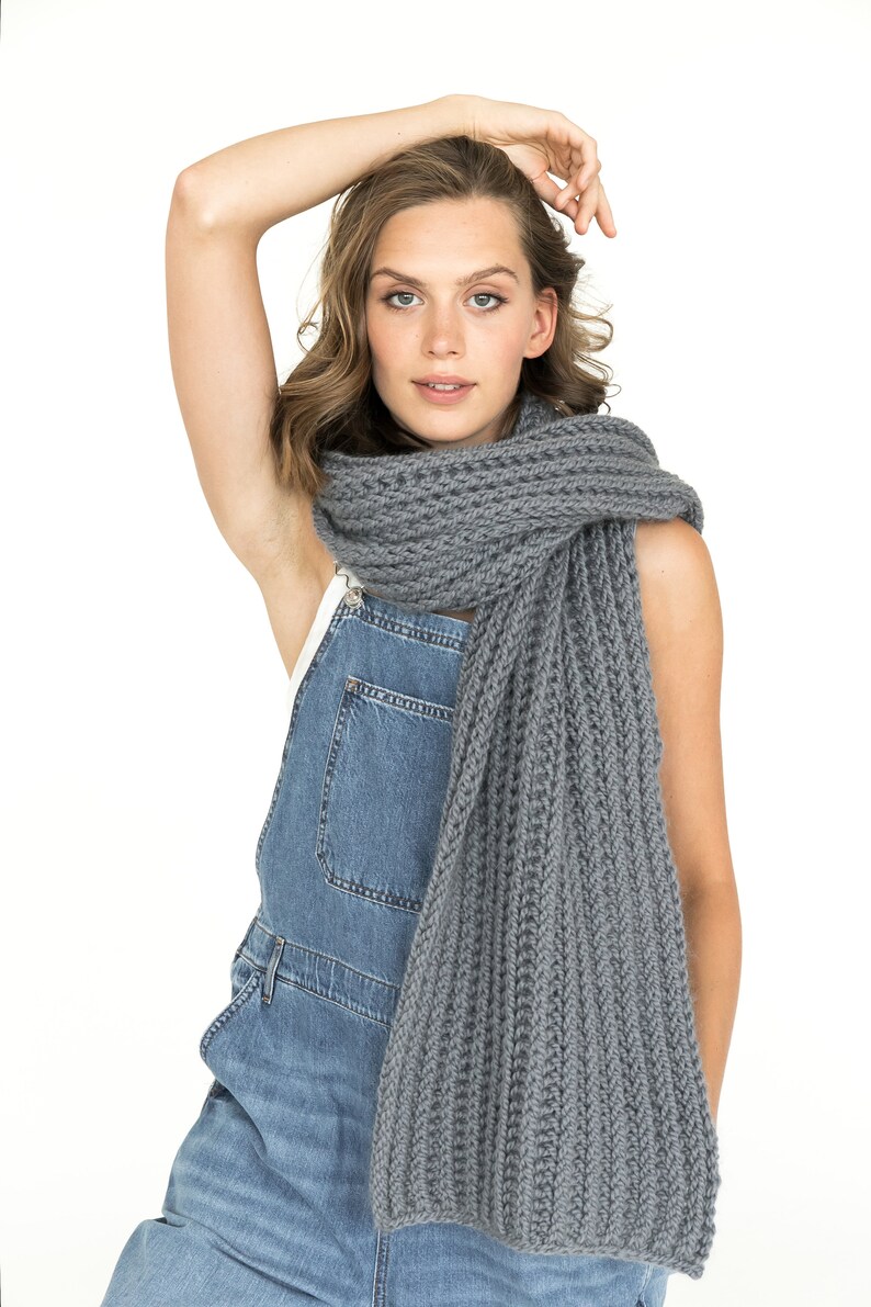 Alpaca Scarf, Wool Scarf, Knit Scarf, Oversize Scarf, Chunky Scarf ...