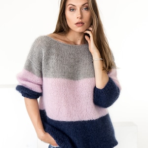 Suéter de mohair, suéter de alpaca, jersey de mohair, jersey de alpaca, suéter peludo, suéter de gran tamaño, suéter de punto, suéter, suéter esponjoso
