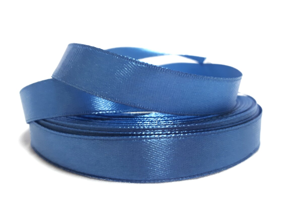 Ribbon ribboning Satin 12mm 32MB Blue 8102 Etsy