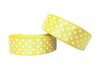 Ribbon Satin Ribbon 25Mm 22Mb Yellow 6070