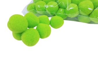 Pompon 2cm Set of 4 pieces Light Green