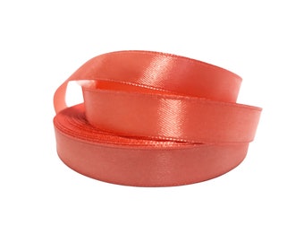 Ribbon Satin Ribbon 12Mm 32Mb Coral 8041