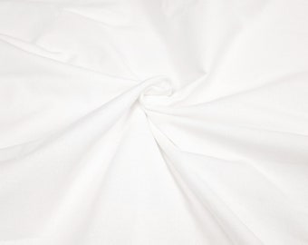 Fabric 100% Cotton Flannel White 0.5m