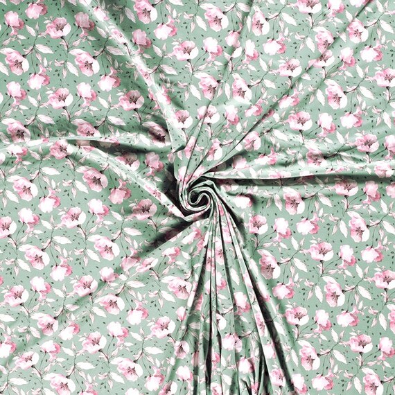 2025新発 Jersey Etsy - 16475/22 Flowers Sage Tricot トップス