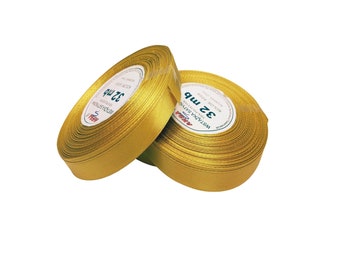 Band Satinband 12 mm 32 MB Gold 8009