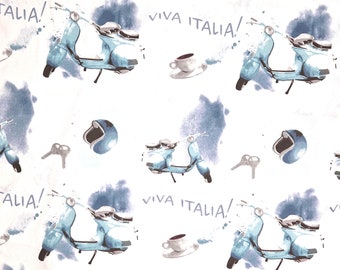 Stoff 100 % Baumwolle Viva Italia 0,5 MB