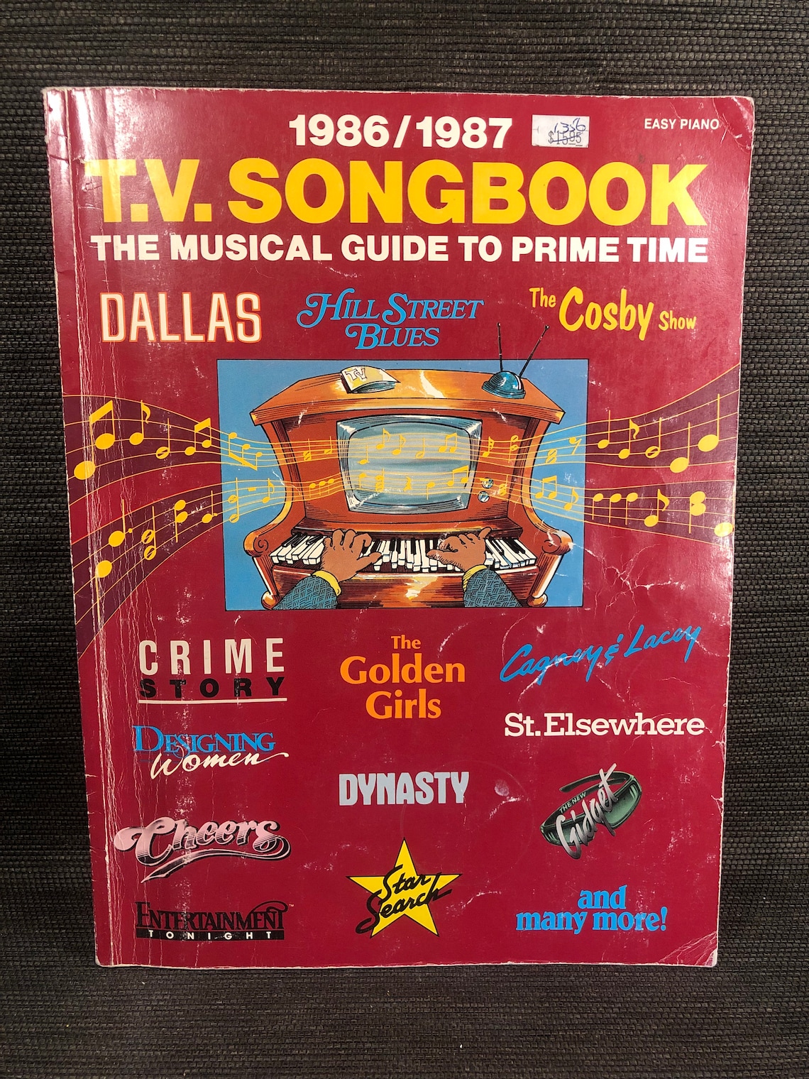 Vintage Columbia Pictures 1986/1987 T.V. Songbook for Piano. Etsy