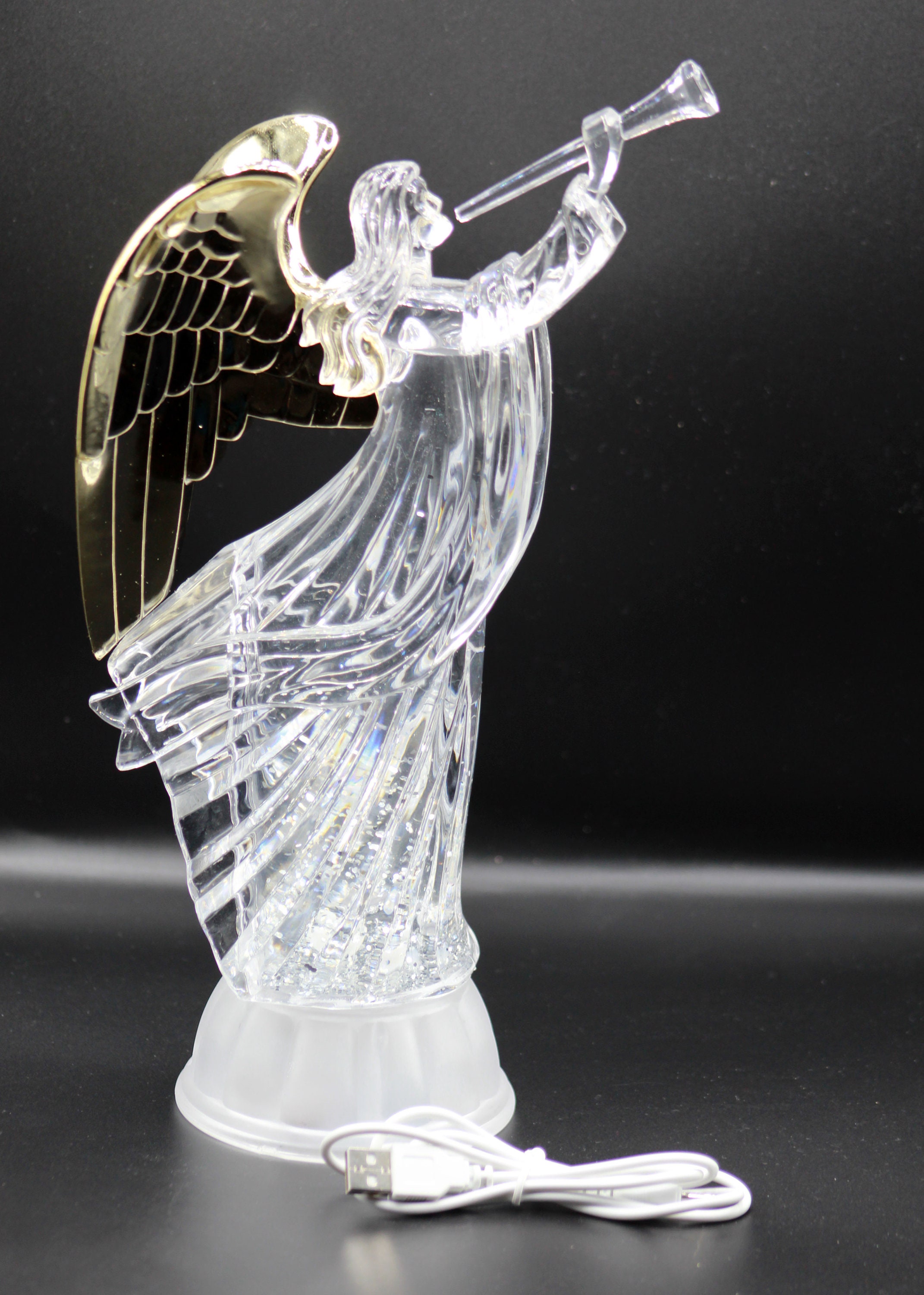 ElectricLed Light Up Figurine Swirling Glitter Lighted Etsy