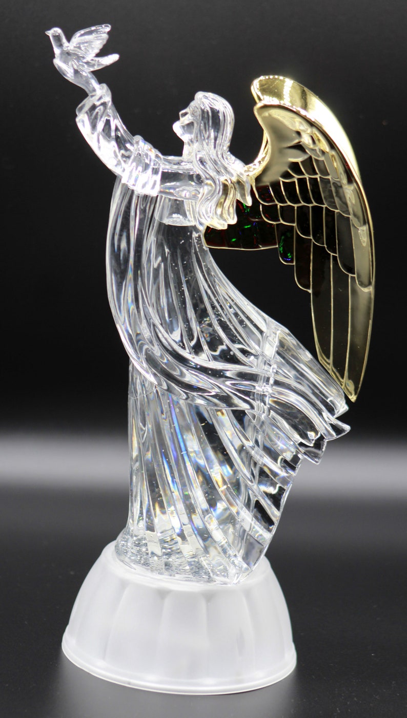 ElectricLed Light Up Figurine Swirling Glitter Lighted Etsy