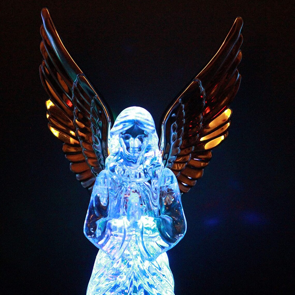 Electricled Light up Figurine Swirling Glitter Lighted Etsy