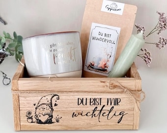 Christmas Gift Set • You're a Secret Santa to me • Mug, Candle & Cappuccino • Secret Santa Gift Idea Friendship Christmas Gift