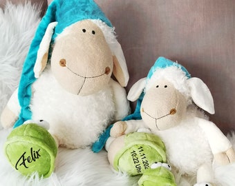 Personalized plush toy sheep | Stuffed animal cuddly toy with name sheep | sweet birthday gift | Snooze sheep sleep aid